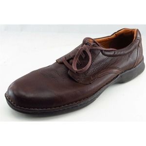 Thad Stuart Derby Oxfords Brown Leather‎ Men Shoes Size 46 Medium